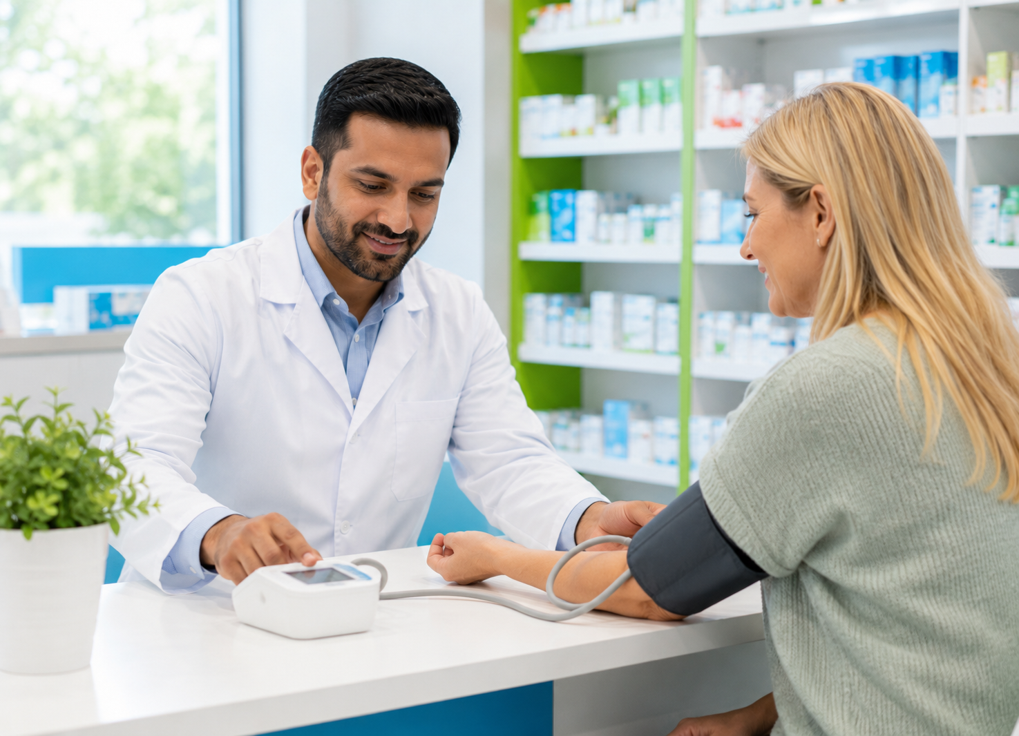 Blood Pressure Checks at Solanki Pharmacy